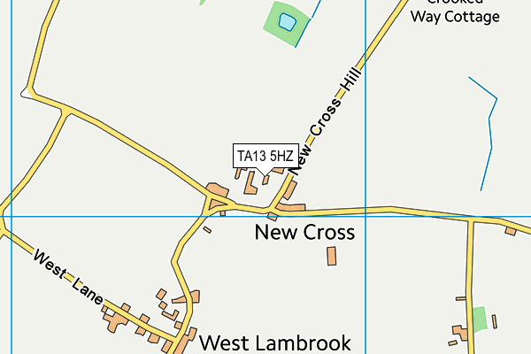 TA13 5HZ map - OS VectorMap District (Ordnance Survey)