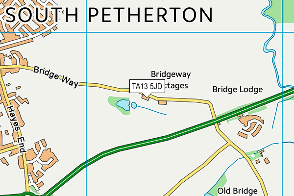 TA13 5JD map - OS VectorMap District (Ordnance Survey)