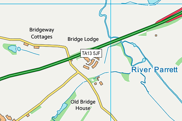 TA13 5JF map - OS VectorMap District (Ordnance Survey)