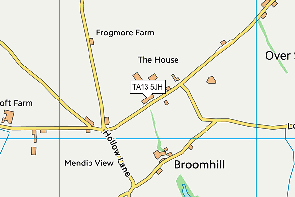 TA13 5JH map - OS VectorMap District (Ordnance Survey)