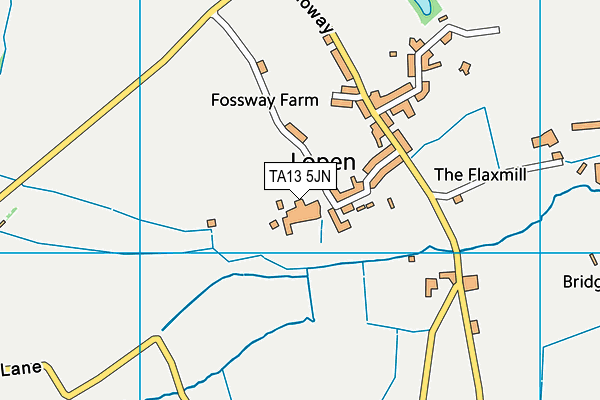 TA13 5JN map - OS VectorMap District (Ordnance Survey)