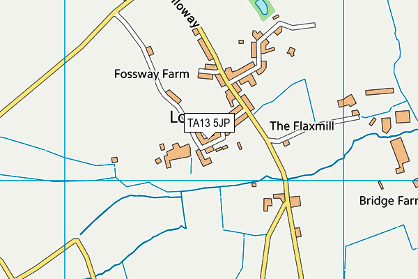 TA13 5JP map - OS VectorMap District (Ordnance Survey)