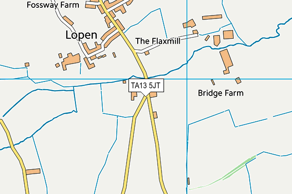 TA13 5JT map - OS VectorMap District (Ordnance Survey)