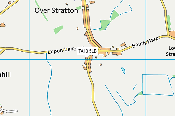 TA13 5LB map - OS VectorMap District (Ordnance Survey)