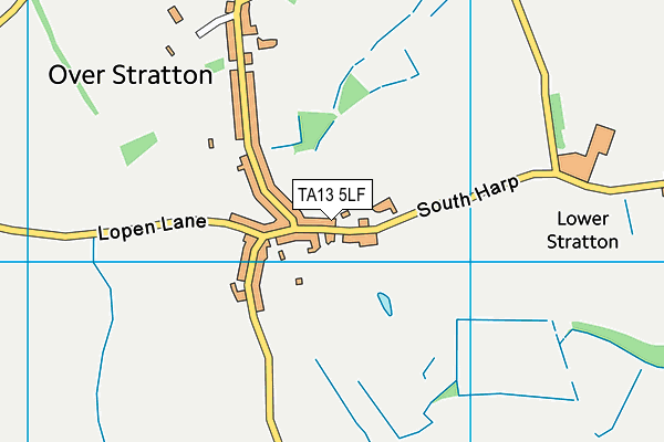 TA13 5LF map - OS VectorMap District (Ordnance Survey)