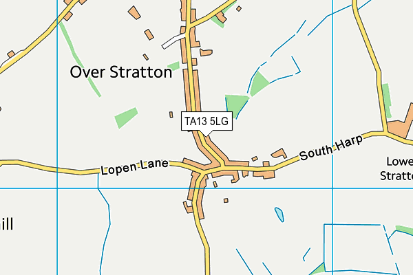 TA13 5LG map - OS VectorMap District (Ordnance Survey)