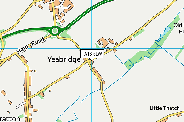 TA13 5LW map - OS VectorMap District (Ordnance Survey)