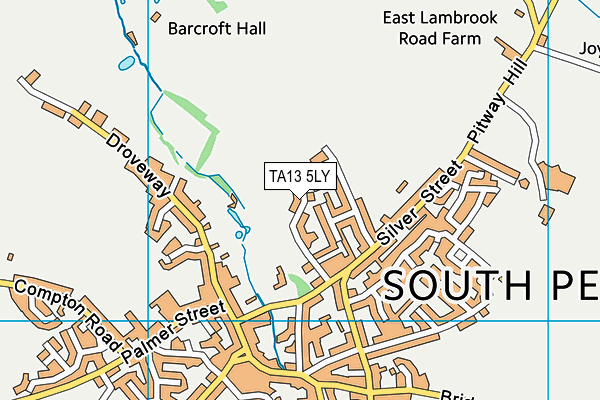 TA13 5LY map - OS VectorMap District (Ordnance Survey)