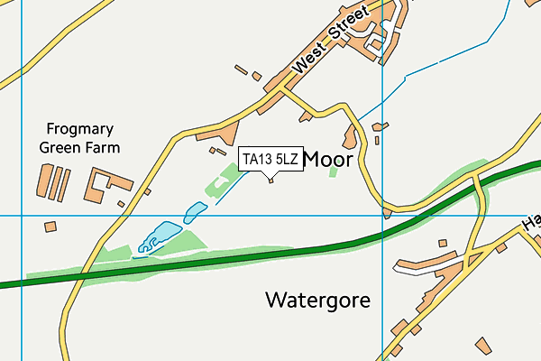 TA13 5LZ map - OS VectorMap District (Ordnance Survey)