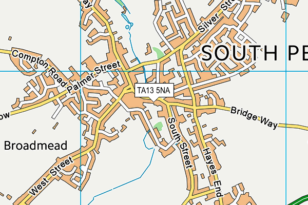 TA13 5NA map - OS VectorMap District (Ordnance Survey)