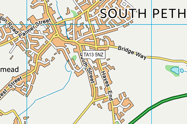 TA13 5NZ map - OS VectorMap District (Ordnance Survey)