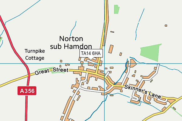 TA14 6HA map - OS VectorMap District (Ordnance Survey)