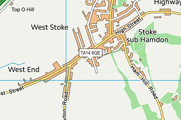 Stoke Sub Hamdon Recreation Ground map (TA14 6QE) - OS VectorMap District (Ordnance Survey)