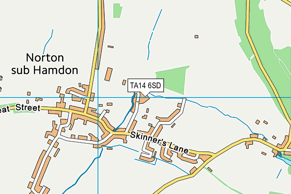 TA14 6SD map - OS VectorMap District (Ordnance Survey)