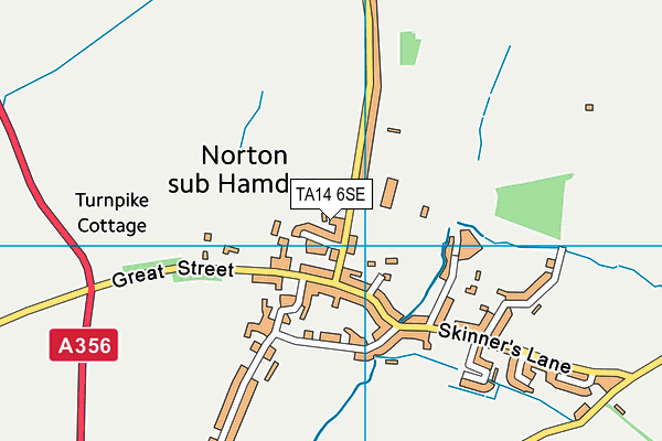 TA14 6SE map - OS VectorMap District (Ordnance Survey)