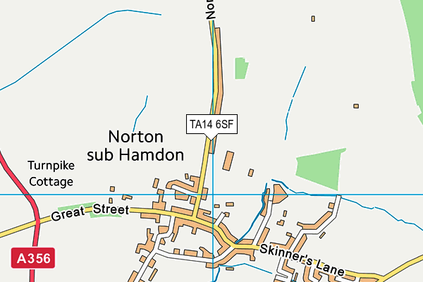 Norton-sub-hamdon C Of E Primary School map (TA14 6SF) - OS VectorMap District (Ordnance Survey)