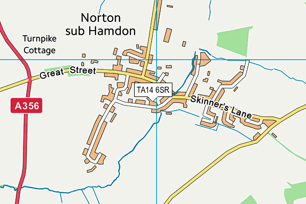 TA14 6SR map - OS VectorMap District (Ordnance Survey)