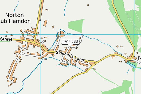 TA14 6SS map - OS VectorMap District (Ordnance Survey)