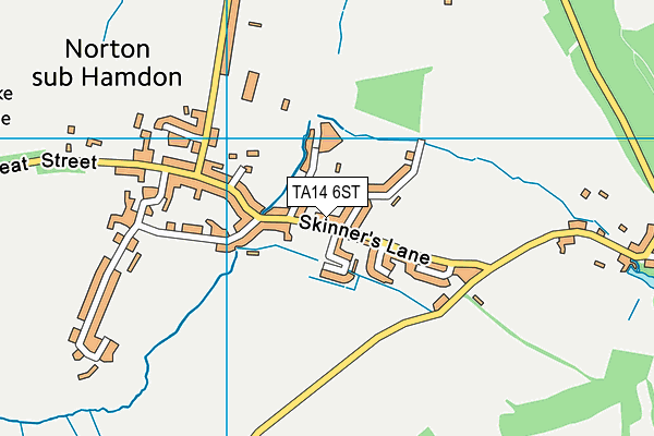 TA14 6ST map - OS VectorMap District (Ordnance Survey)