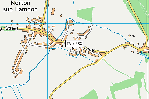 TA14 6SX map - OS VectorMap District (Ordnance Survey)