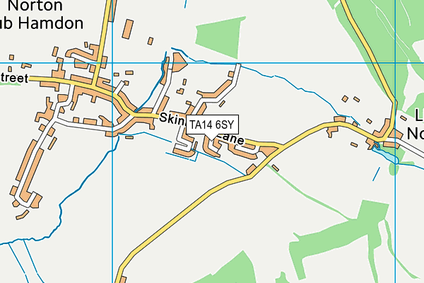 TA14 6SY map - OS VectorMap District (Ordnance Survey)