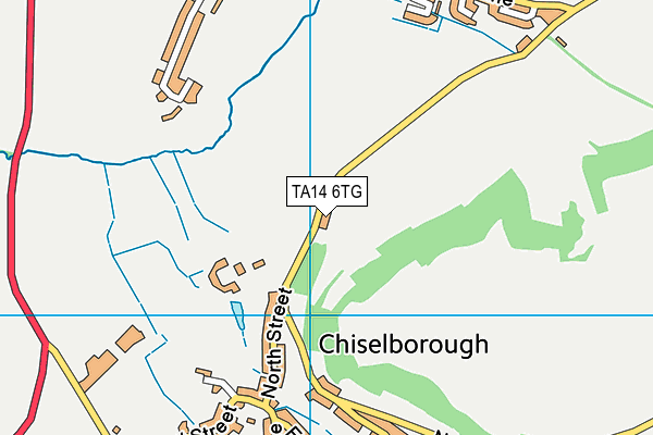 TA14 6TG map - OS VectorMap District (Ordnance Survey)