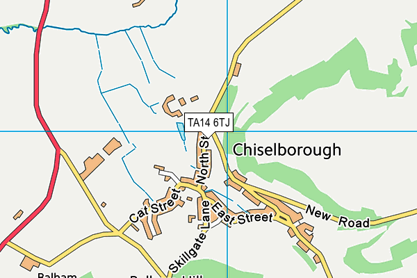 TA14 6TJ map - OS VectorMap District (Ordnance Survey)