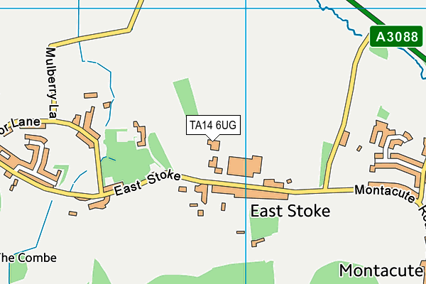 TA14 6UG map - OS VectorMap District (Ordnance Survey)