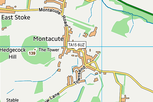 TA15 6UZ map - OS VectorMap District (Ordnance Survey)