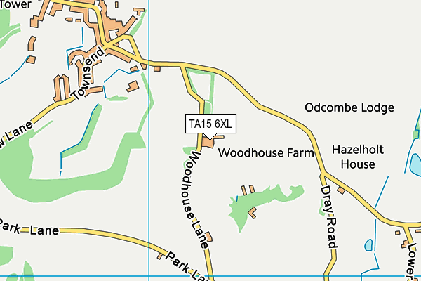 TA15 6XL map - OS VectorMap District (Ordnance Survey)