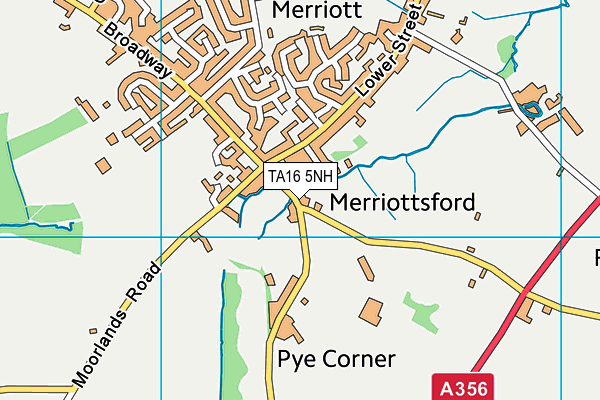 TA16 5NH map - OS VectorMap District (Ordnance Survey)