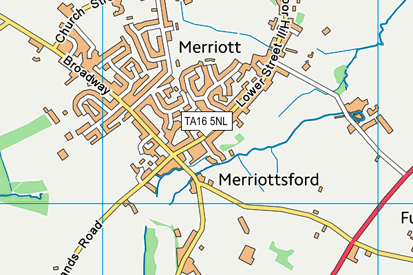 TA16 5NL map - OS VectorMap District (Ordnance Survey)