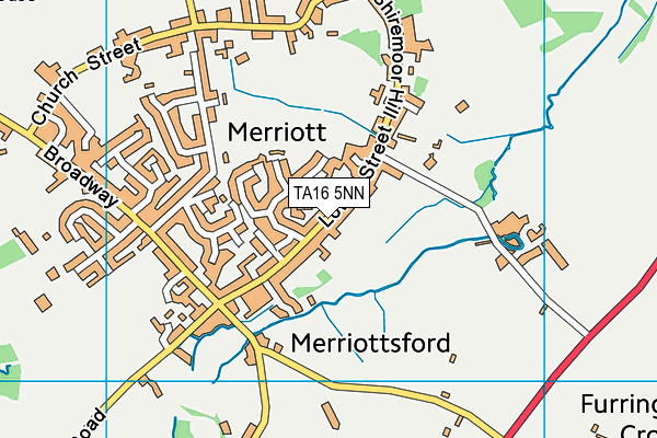 TA16 5NN map - OS VectorMap District (Ordnance Survey)