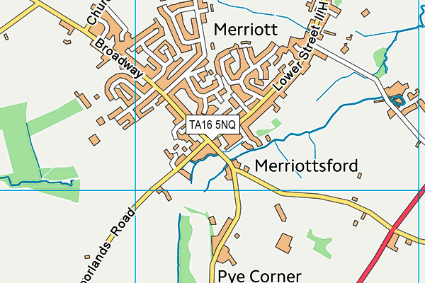 TA16 5NQ map - OS VectorMap District (Ordnance Survey)