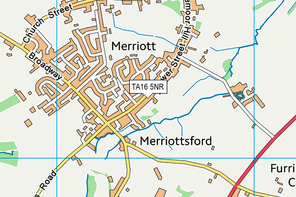 TA16 5NR map - OS VectorMap District (Ordnance Survey)