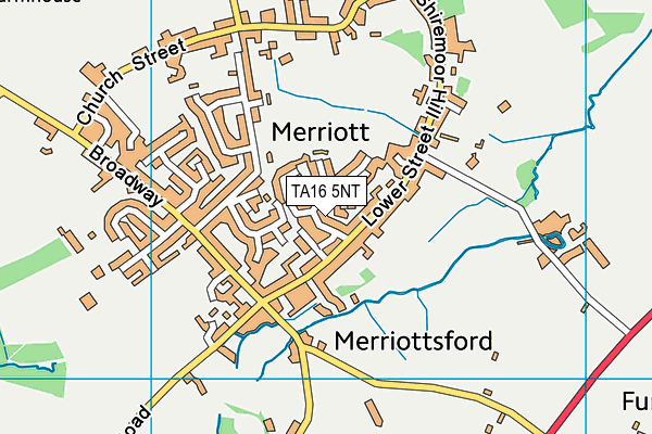 TA16 5NT map - OS VectorMap District (Ordnance Survey)