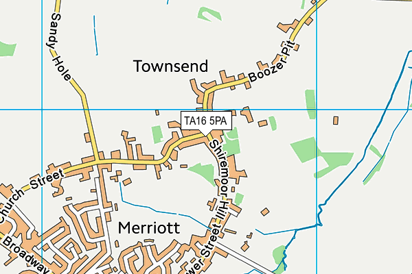 TA16 5PA map - OS VectorMap District (Ordnance Survey)