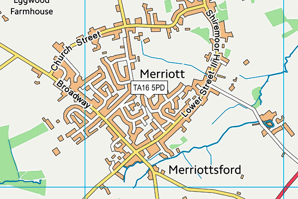 TA16 5PD map - OS VectorMap District (Ordnance Survey)