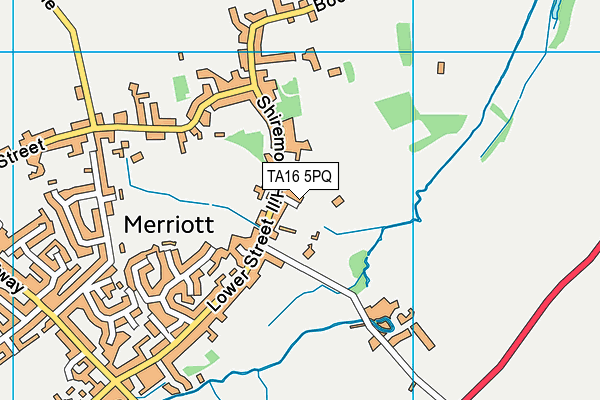 TA16 5PQ map - OS VectorMap District (Ordnance Survey)