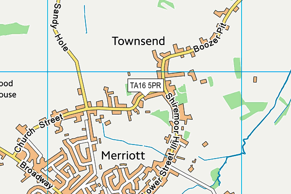 TA16 5PR map - OS VectorMap District (Ordnance Survey)