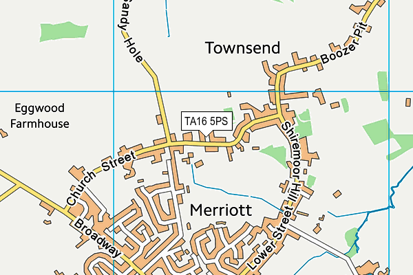 TA16 5PS map - OS VectorMap District (Ordnance Survey)
