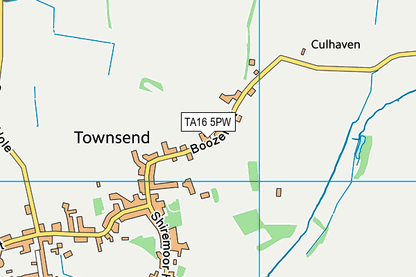 TA16 5PW map - OS VectorMap District (Ordnance Survey)