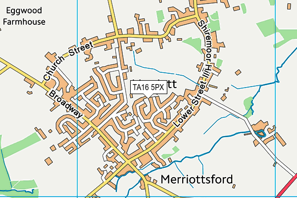 TA16 5PX map - OS VectorMap District (Ordnance Survey)