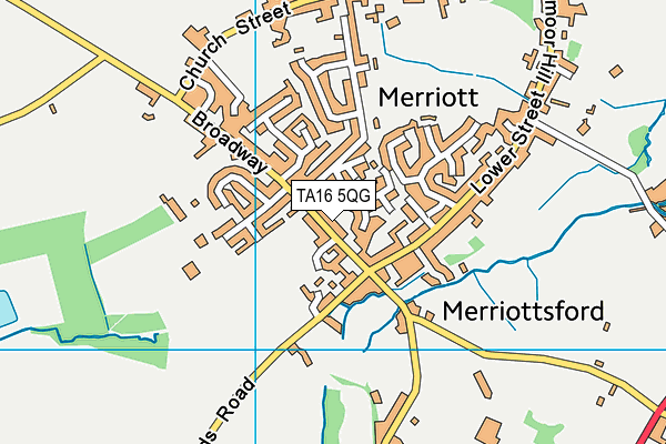 TA16 5QG map - OS VectorMap District (Ordnance Survey)