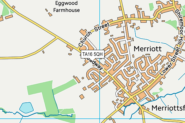 TA16 5QH map - OS VectorMap District (Ordnance Survey)
