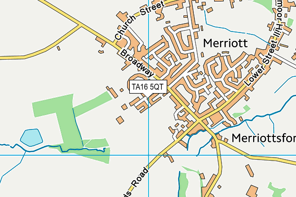 TA16 5QT map - OS VectorMap District (Ordnance Survey)