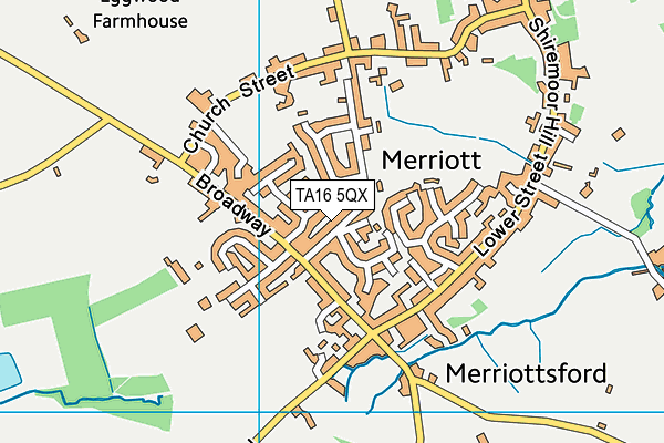 TA16 5QX map - OS VectorMap District (Ordnance Survey)