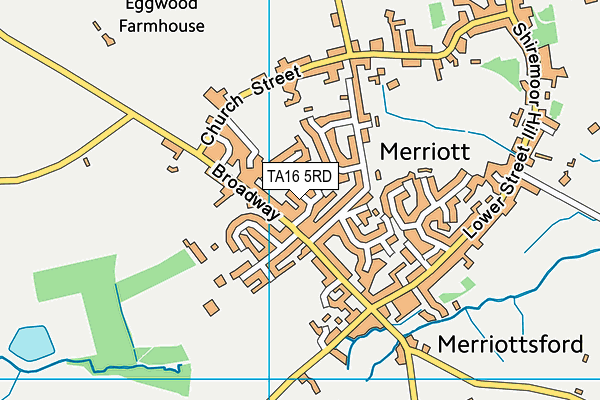 TA16 5RD map - OS VectorMap District (Ordnance Survey)