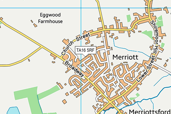 TA16 5RF map - OS VectorMap District (Ordnance Survey)