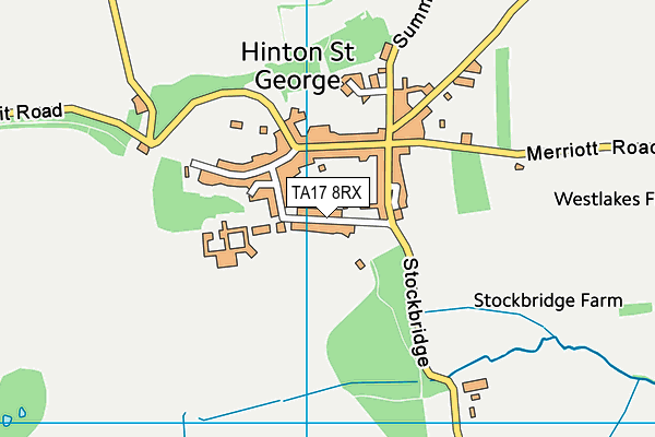TA17 8RX map - OS VectorMap District (Ordnance Survey)